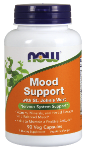Now Foods Mood Support with St. John's Wort contains vitamins, minerals and herbal extracts that help maintain positive attitude and balanced mood.
Vegetarian Formula..